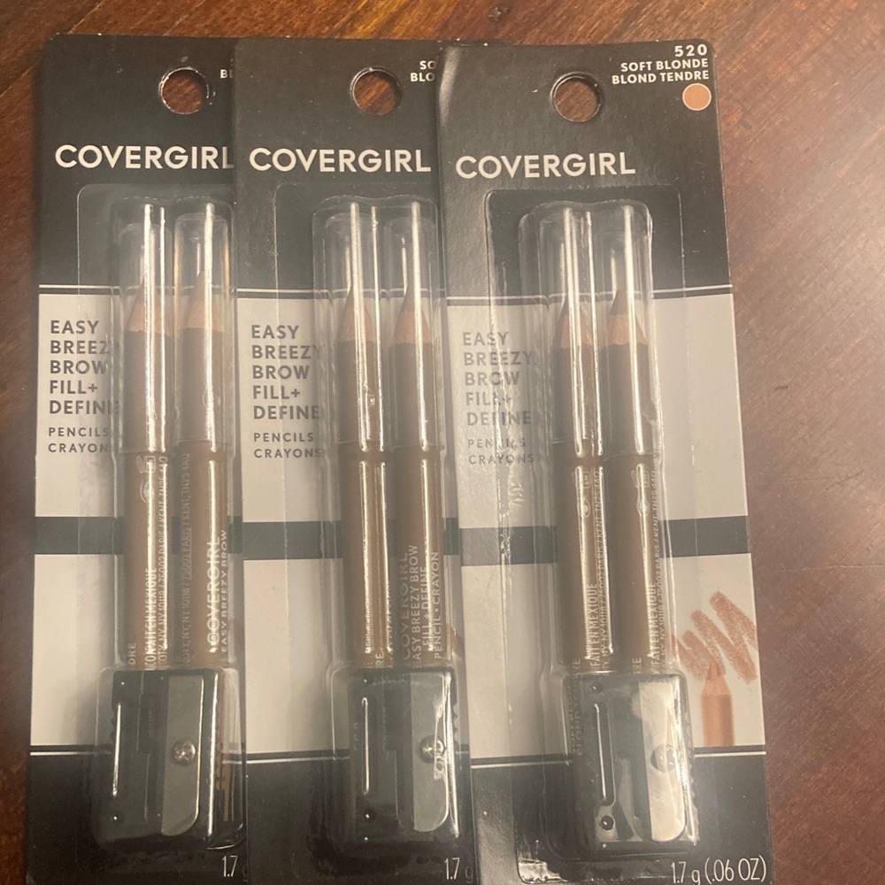 COVERGIRL Easy Breezy Brow Fill + Define Pencil Trio - Soft Blonde
